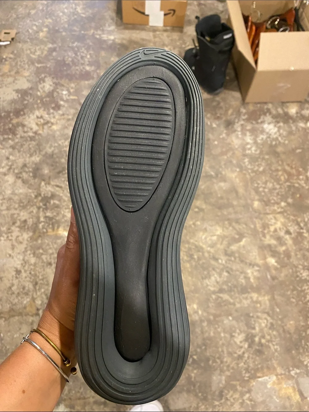 Nike Men's Black Air Max 720 Sneakers